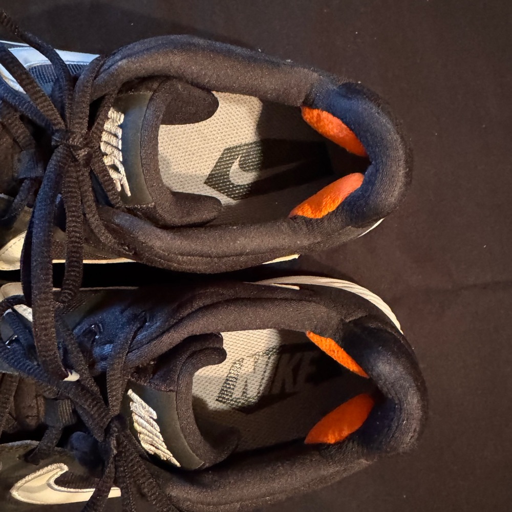 Nike Alpha Huarache Varsity Turf Baseball Shoes Black White Orange Men’s 11.5 - Picture 5 of 6